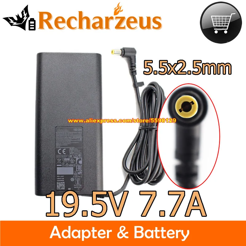 Genuine LITEON PA-1151-08 PA115108 SU10462-18006 AC Adapter 19.5V7.7A 150W Power Supply For HASEE G7-CU7NA Gaming Laptop Charger