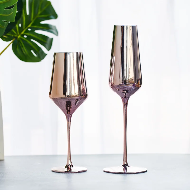 

NEW Red Wine cup Champagne Cup Goblet Barware Kitchen Tools Party Supplies cocktail cup wedding drinkware gold/pink wine cup