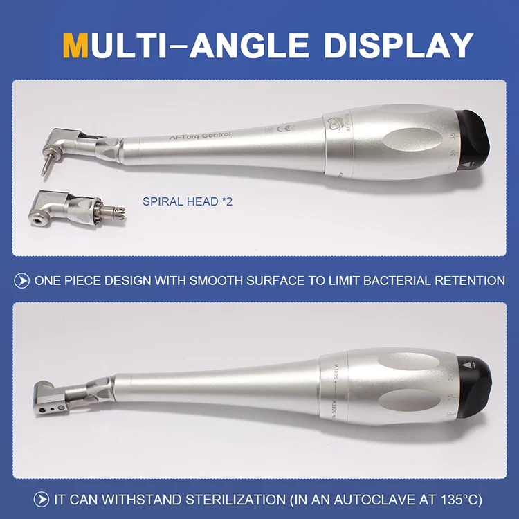 Dentist Manual Control Surgical Tools Torque Wrench Handpiece Ratchet Latch Head Screw Parts AI-TC-kit/AI-TC-Screws/Only Tips