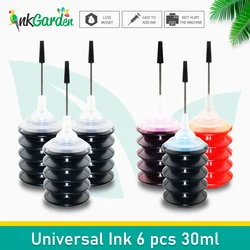 Tinta de tinte Universal, Kit de tinta recargable K, C, M Y, para impresora HP, Canon, Brother, Epson, 30ml, Color Y negro