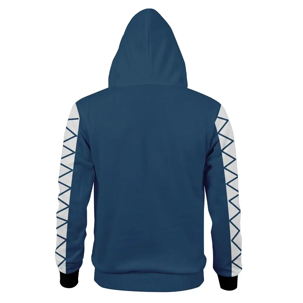 Twisted-Wunderland Cosplay Hoodie Hercules Idia Shroud Jacke Zip Up Zipper Sweatshirt Mantel