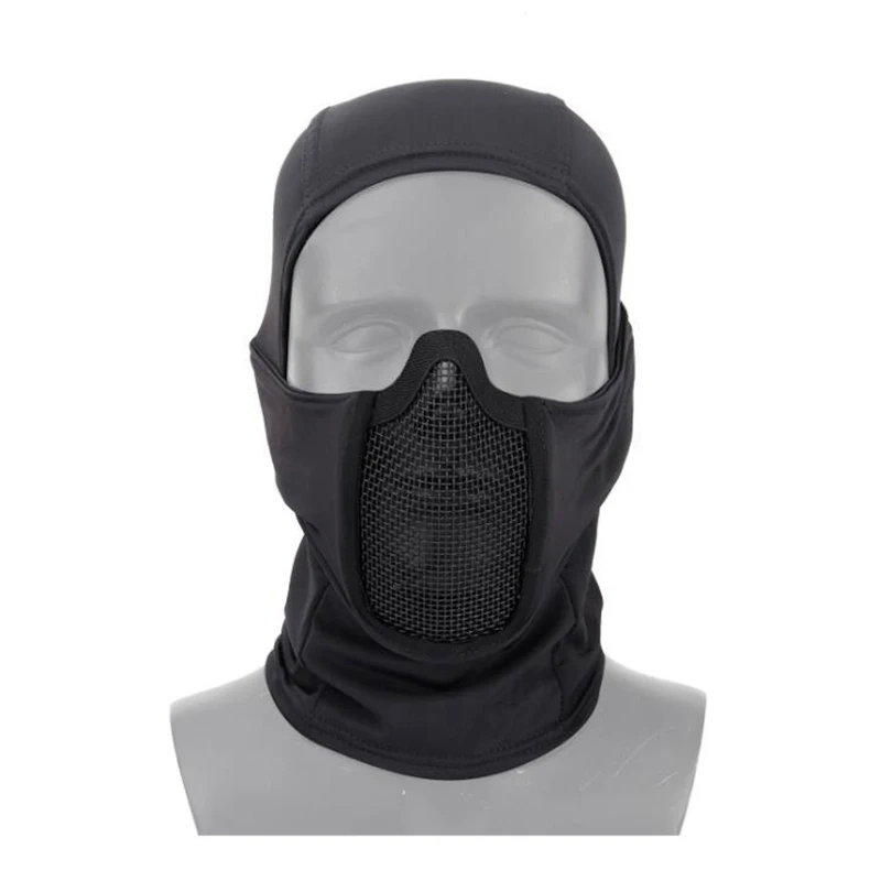 Classic Balaclava Full Face Airsoft Mask Tactical Mesh Steel Headgear Mouth Nose Protective Paintball Mask Military Accessories - Image 6