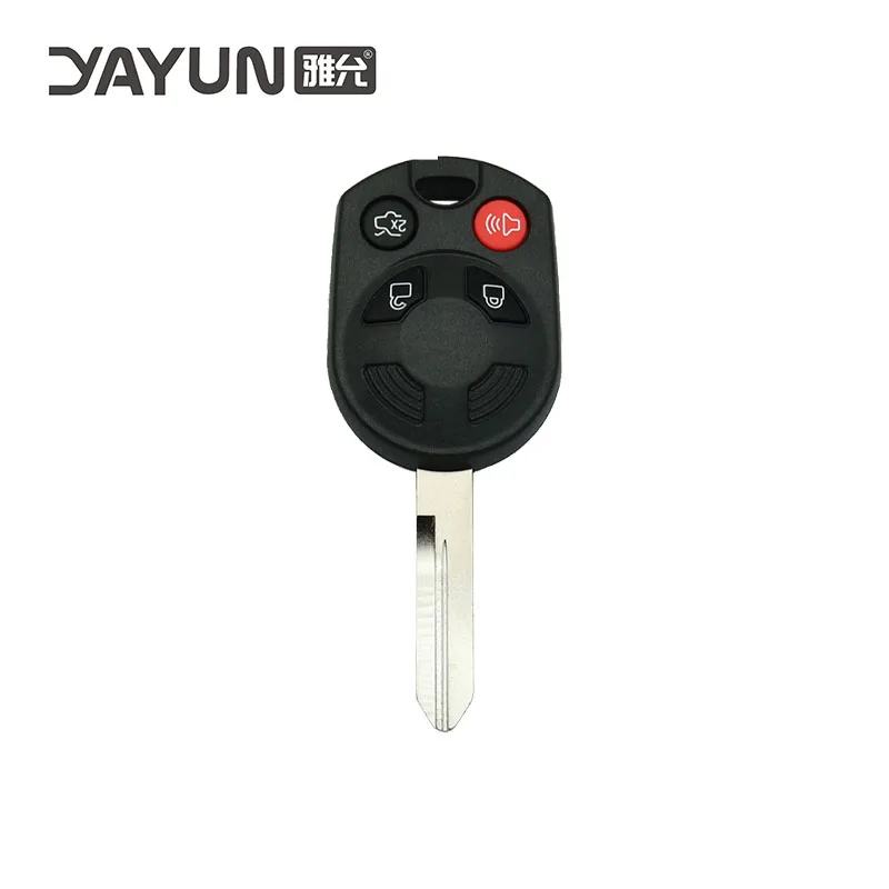 

YAYUN ForFordLincolnMercury 3+1 Buttons Uncut H75 Key blank blade Remote Transponder Car Key Shell Case