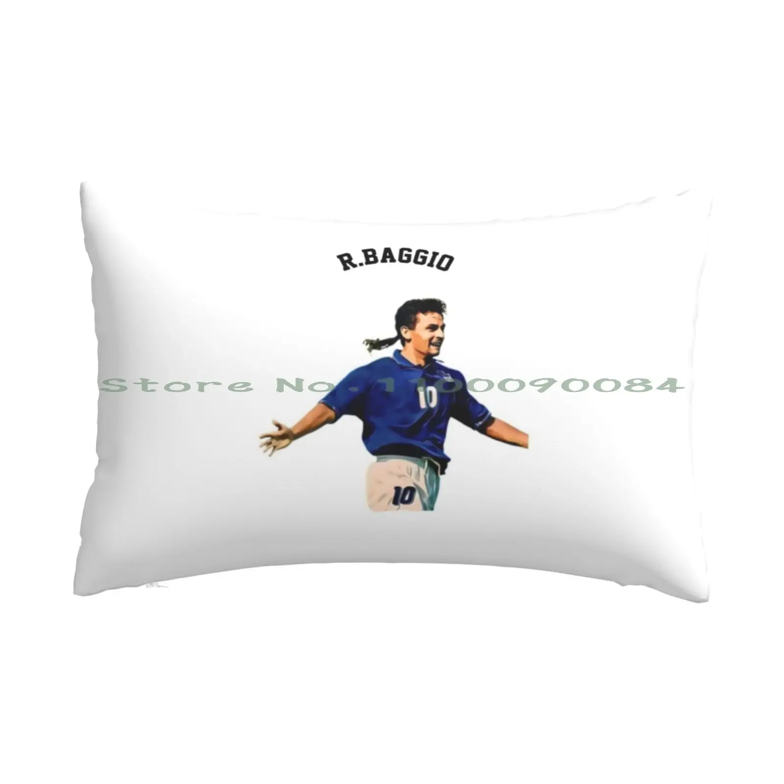 Legends Of The Beautiful Game Cartoon Collection / Legends / Roberto Baggio Cartoon Artwork Pillow Case 20x30 50*75 Sofa