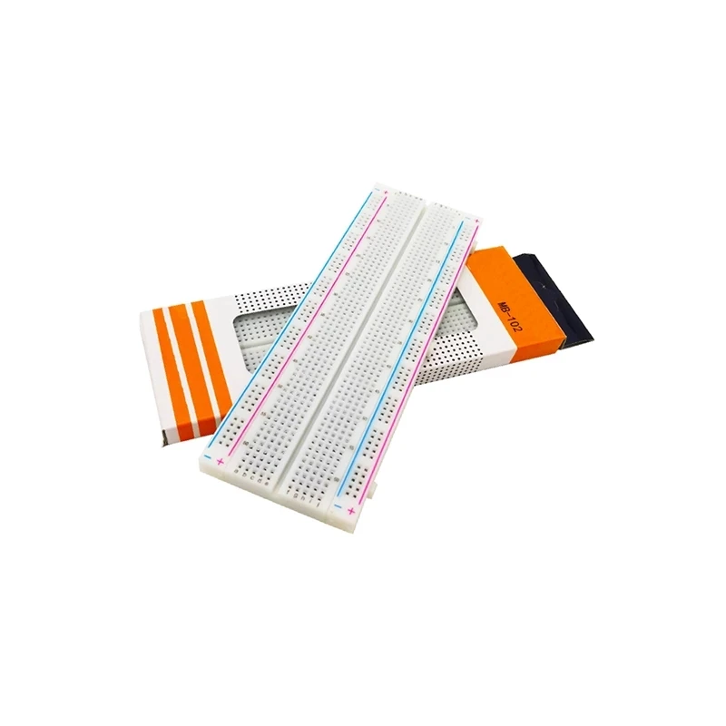 1SET MB102 Breadboard Power Module MB-102 830 Point Solderless Jumper Wires PCB Bread Board Test Develop DIY KIT  Good Quality