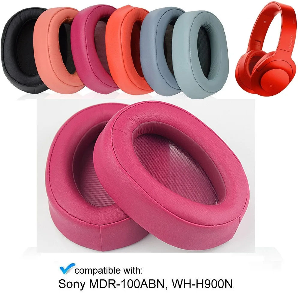 Almohadillas de repuesto para auriculares Sony MDR-100ABN H800, almohadillas para los oídos, almohadillas para los auriculares Sony WI-H900N, piezas de reparación