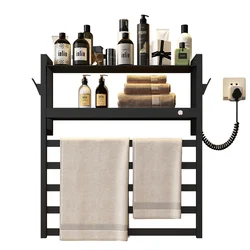 electric towel warmer with a timer wall mount, electric towel rack stainless steel, heated towel rack for bathroom