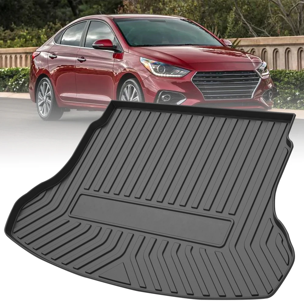 

Custom Car Trunk Mat For Hyundai Accent 2018 2019 2020 2021 TPE Car Accessories Custom Cargo Liner