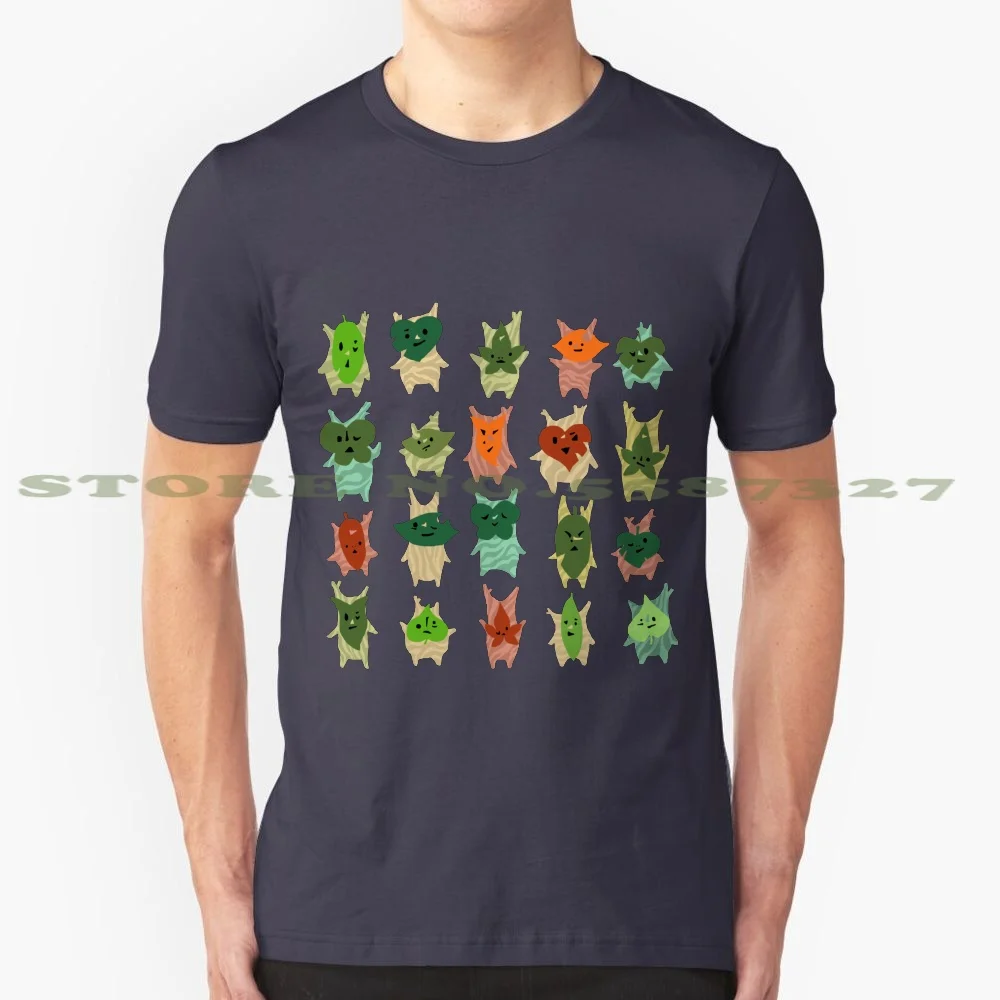 Yahaha 100% Cotton T-Shirt Koroks Yahaha Makar Breath Of The Wild Video Games Gaming Geek Cute Gamer Woodland Link Deku Tree