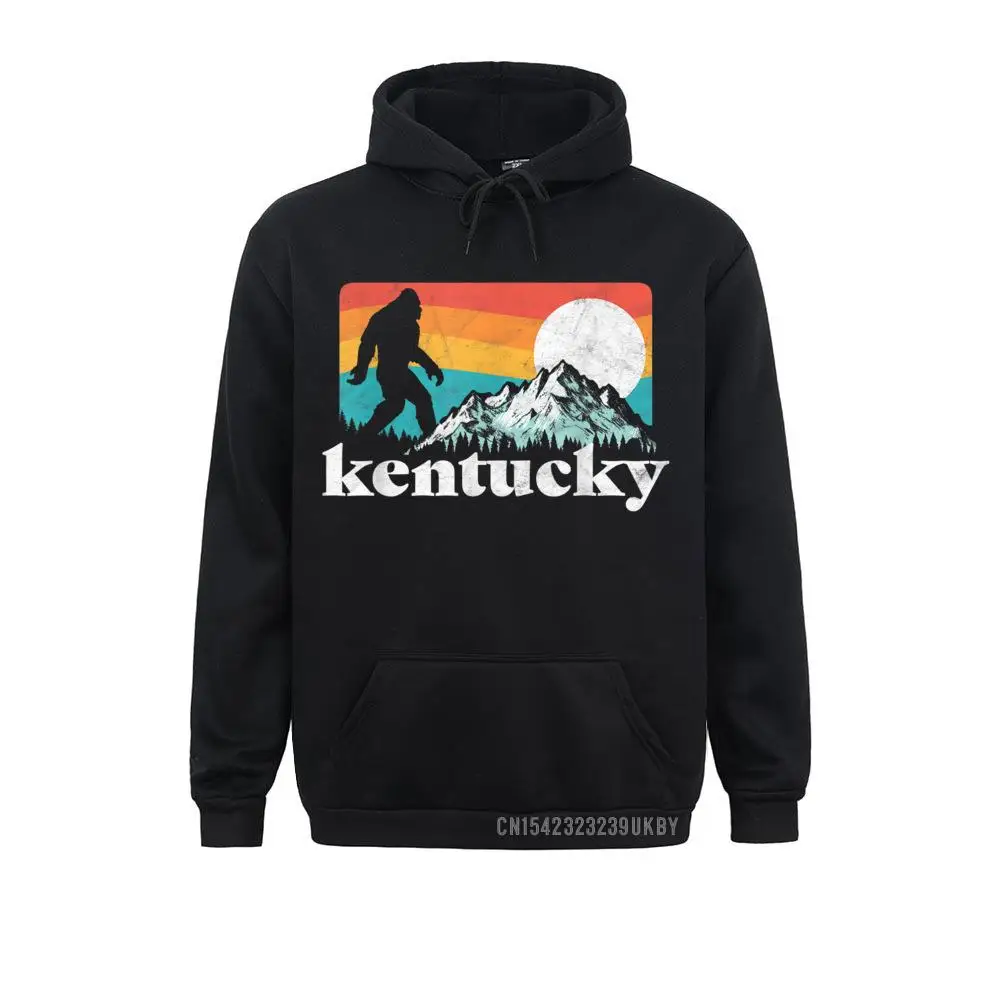 Kentucky Retro Bigfoot Mountains Hoody Long Sleeve Hoodies Father Day Adult Sweatshirts Design Sportswears Discount