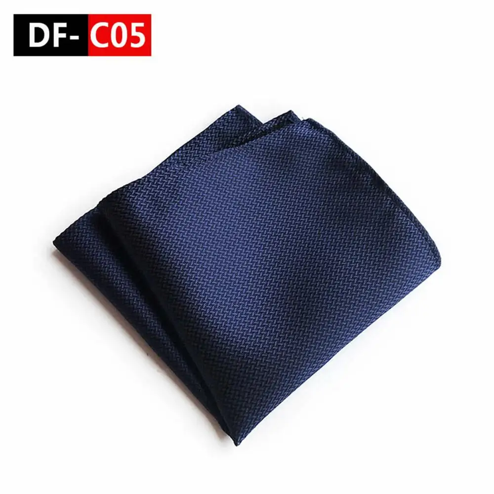 Men's Classic Polka Dot Striped Silk Handkerchief Pocket Square Fashion Men Hanky For Wedding Party Chest Towel 25*25CM