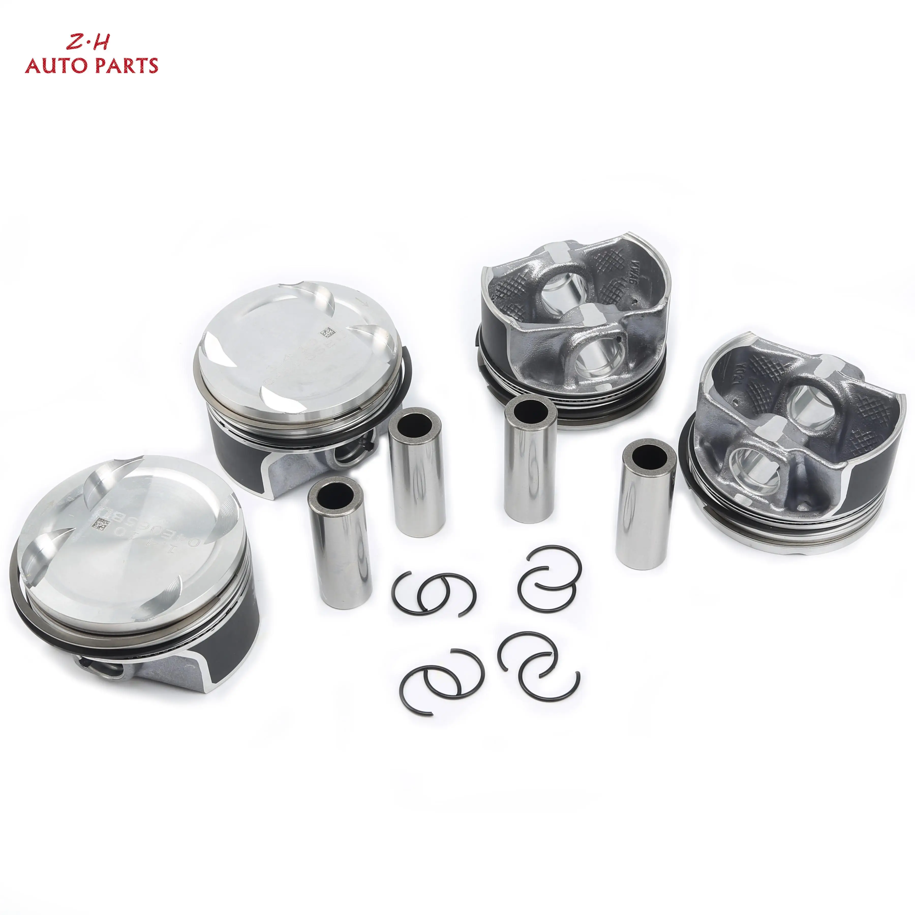 

04E 107 065 HM 4PCS Pistons & Rings Set Pin 19MM For A4 A5 Q2 Q3 VW Tiguan Passat Sharan Beetle Skoda Superb Seat 1.4TSI EA211