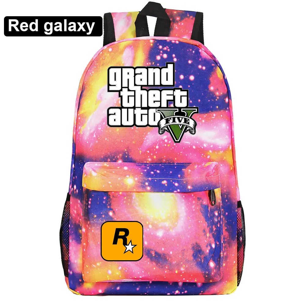 Fashion Hot Game GTA5 Grand Theft Auto V Boy Girl Book School Bag Women Bag Pack Teenagers Schoolbags Men Student Backpack