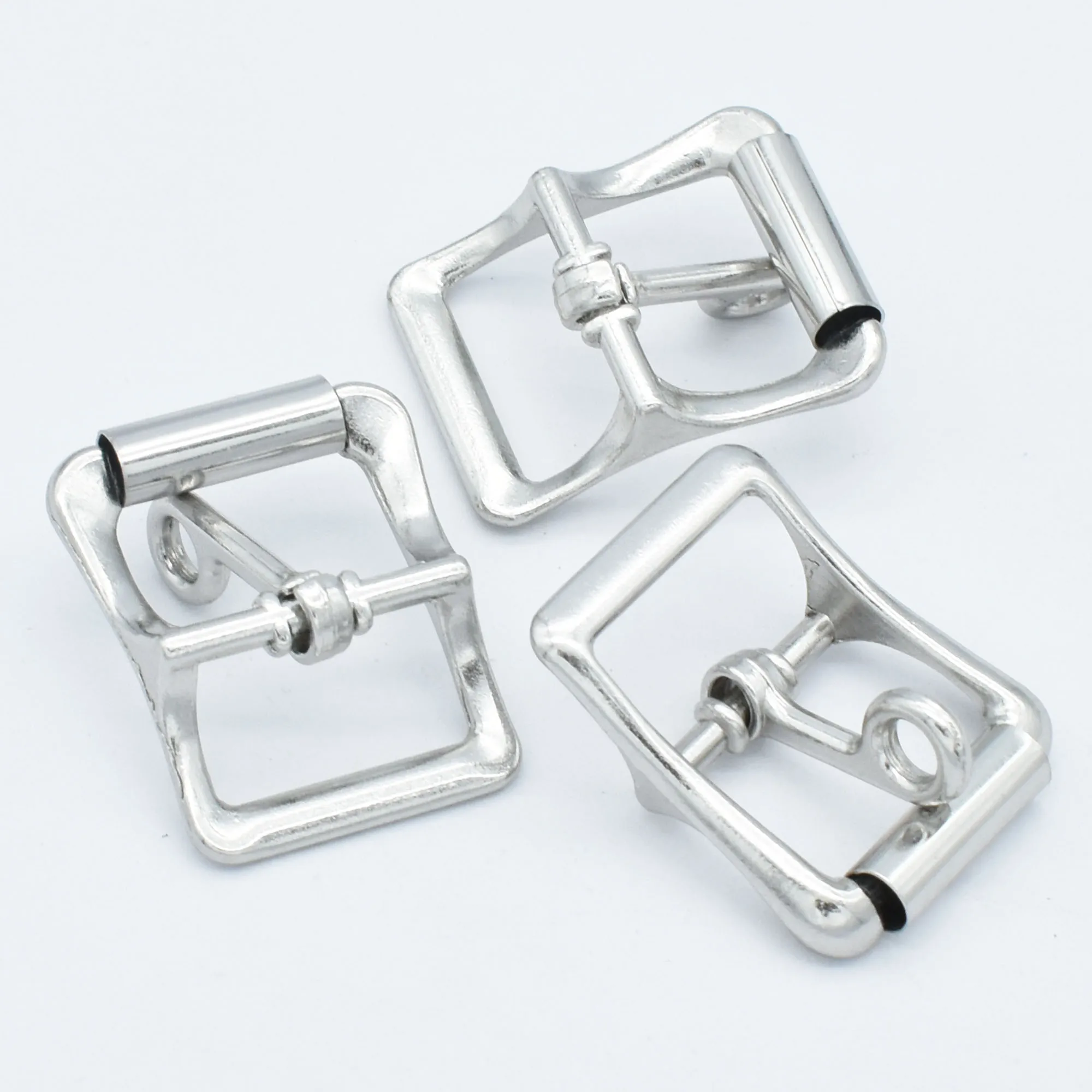 20mm Sliver Belt Buckle Slide Buckles Roll Buckle Belt Strap Fasteners Adjuster Purse Bag Strap Buckle Handbag Webbing 6PCS