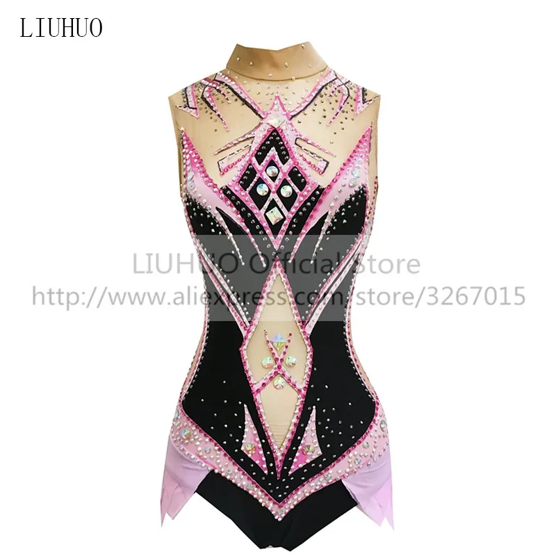 LIUHUO Figure Skating Dress Women's Girls' Ice performance Rhythmic gymnastics competition Dance Leotard Artistic Costume Tights