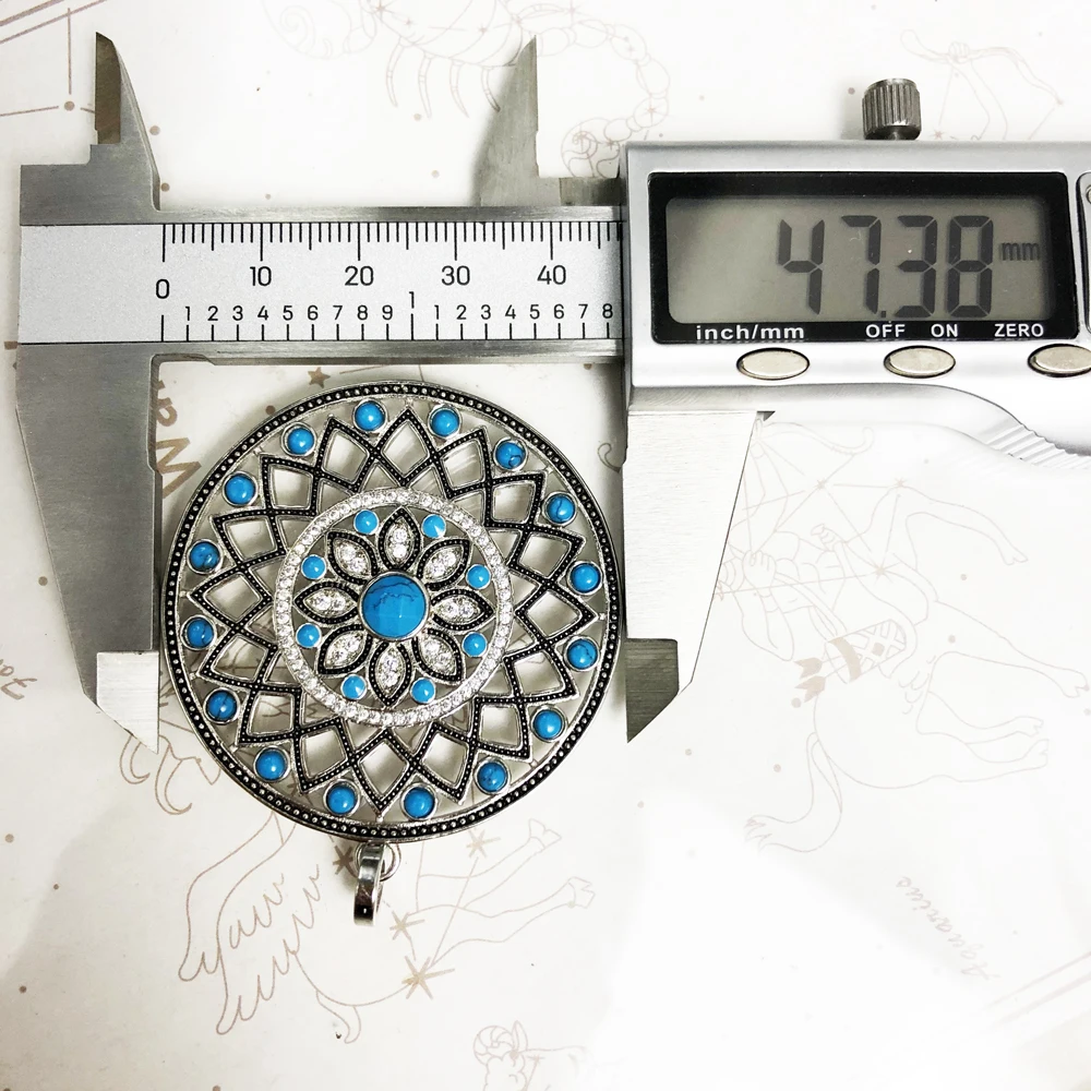 Wisiorek Niebieski Turkusowy Kamień Ozdoba Brand New Fashion 925 Sterling Silver Biżuteria Europa Akcesoria Prezent Dla Kobiet — zdjęcie 5