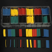 280pcs 8 Sizes Multi Color Polyolefin 2:1 Heat Shrink Tubing Tube Sleeving Tube Assortment Sleeving Wrap Wire Kit tubes Kits