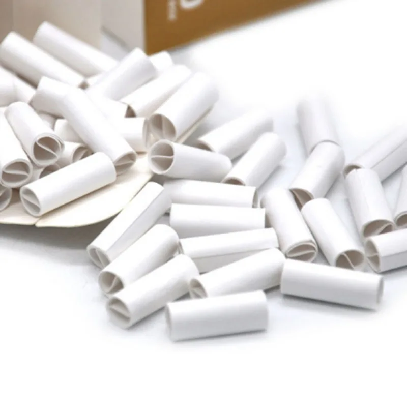 150Pcs 6MM Natural Unrefined Pre-rolled Tips Cigarette Filter Rolling Paper For Hand Rolled Cigarettes