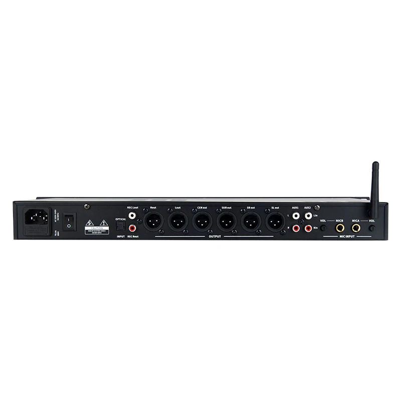 Paulkitson AP880 DSP Digital Audio Processor Professional Karaoke Speaker Effects Processor WIFI USB Bluetooth Audio System