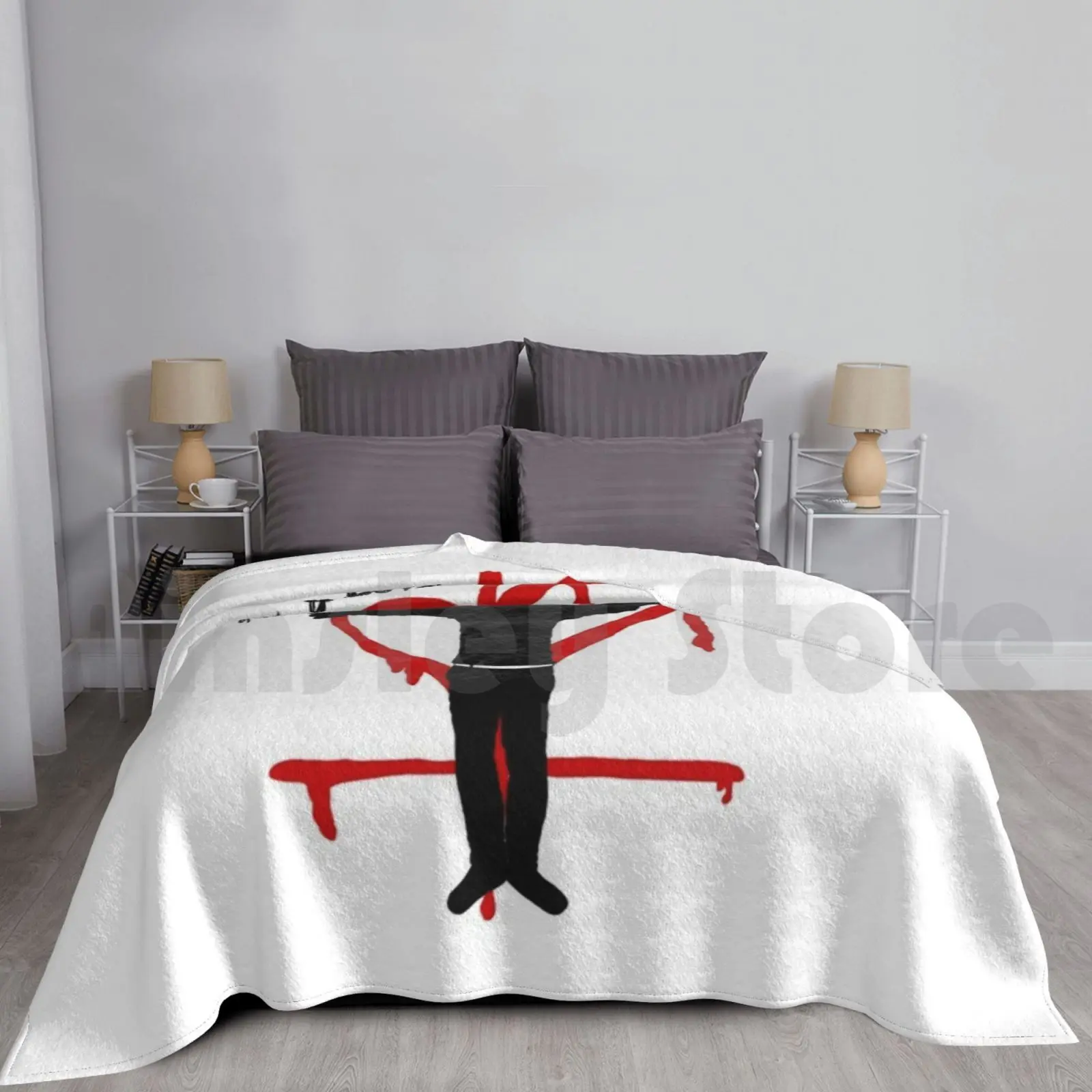 Green Day-St.jimmy Blanket For Sofa Bed Travel Greenday Americanidiot Punk Rock Music Punkrock