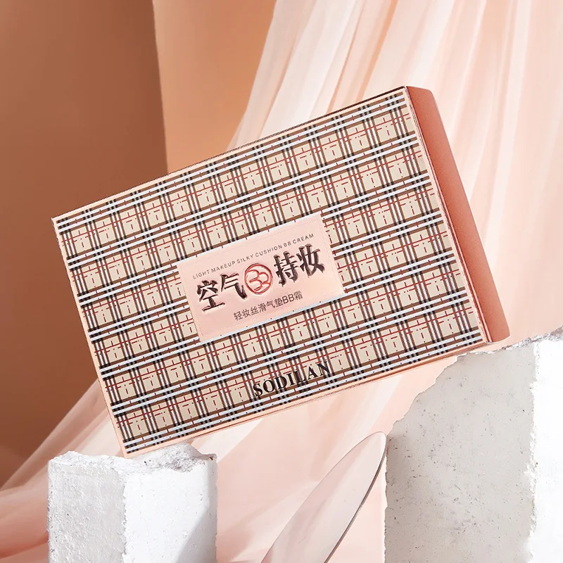 Cô Gái Chăm Sóc Da BB Kem Mặt Đệm Không Khí Trang Điểm Dưỡng Ẩm Kem Nền Che Khuyết Điểm Da Sáng Comestics CC Cream