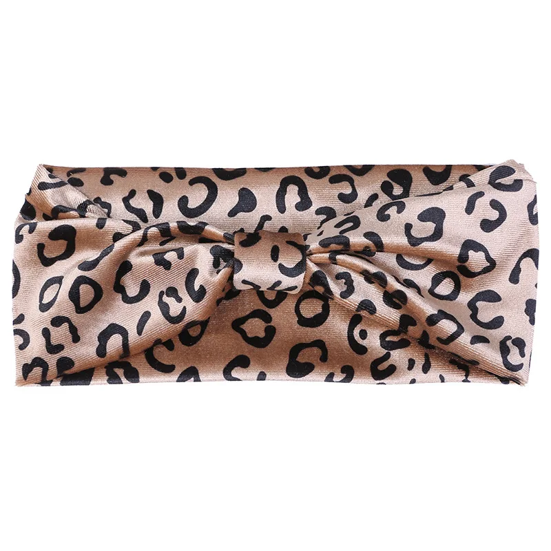 2020 Latest Retro Leopard Turban Headband Hairband For Girls Kids Hair Head Hoop Band Wrap Accessories Scrunchie Headdress Bands