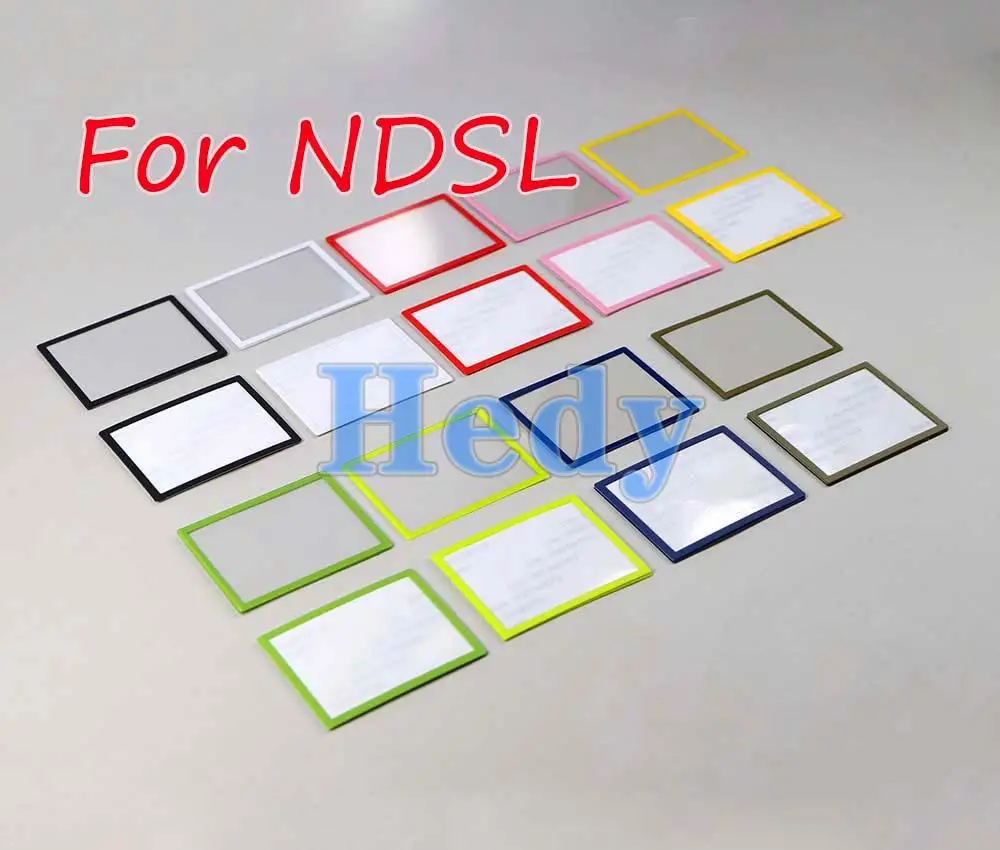 2 pezzi coperchio schermo LCD superiore superiore cornice inferiore inferiore schermo di copertura in plastica per DS Lite per Console di gioco NDSL lente in plastica
