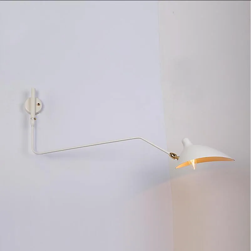 Nordic DaWn Spider Serge Mouille applique da parete a braccio lungo lampada da parete camera da letto soggiorno applique da parete apparecchio di illuminazione a parete moderno