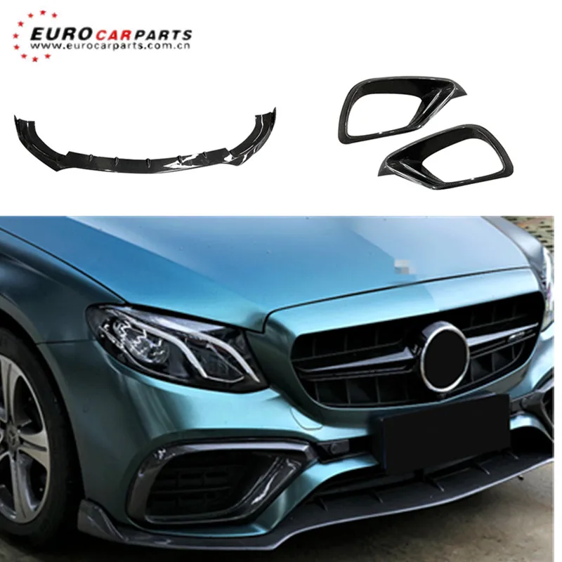 

E-CLASS W213 b style front lip and front carnard fit for 2014y~2017y W213 E63 front bumper and front lip cover