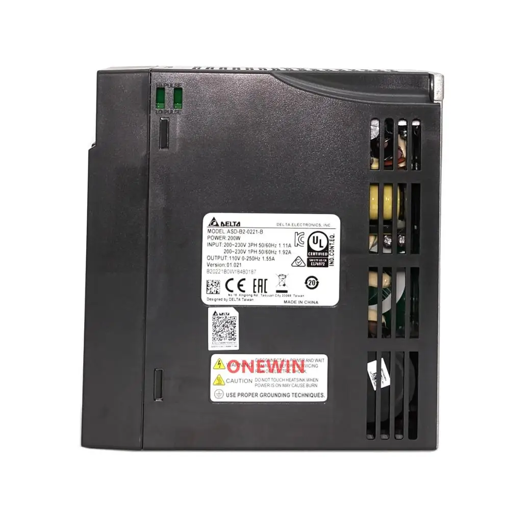 Kit de controlador de servomotor Delta, 200W AC, ECMA-C20602RS + ASD-B2-0221-B y cable codificador de 3M, 0,64nm, 3000rpm, 60mm