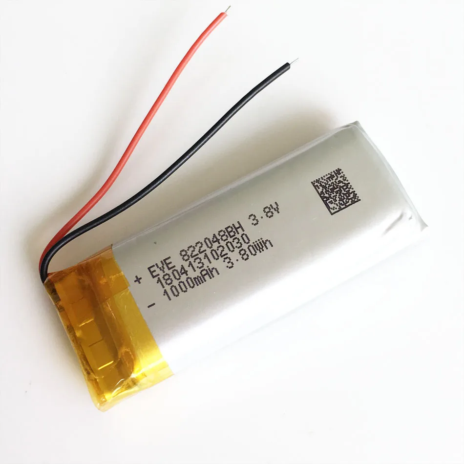 3.7V 1000mAh bateria litowo-polimerowa LiPo akumulator 822048 do Mp3 GPS PSP Vedio gra 8*22*48mm inteligentna opaska