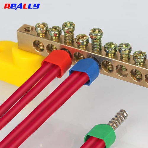 Imagen 2 del producto 1000 Uds extremo de virola de cable conectores de cable de terminal de engarzado aislado tipo tubo de doble alambre TE0508 7508 1008 1508 2510 4012