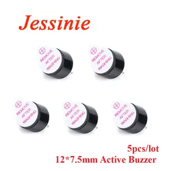 5pcs/lot 3V/3.3V Active Buzzer Alarm Electromagnetic SOT 12*7.5mm
