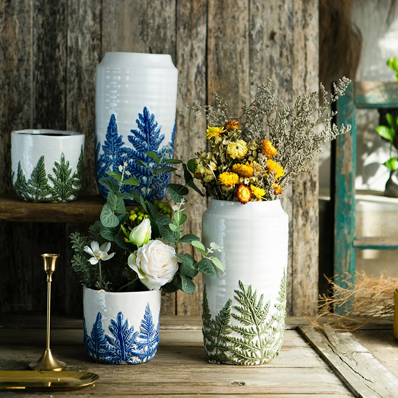 

Ceramic Vase Nordic Desktop Vase Flower Pot Living Room Decoration ваза Ceramic Flower Vases decoración hogar 화분