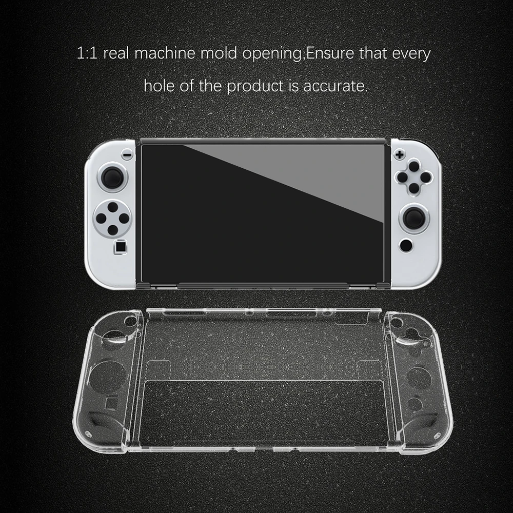 Étui de protection rigide pour PC, transparent, Dockable, 100% parfaitement adapté, boîtier Joypad, coque cutanée pour Console Nintendo Switch OLED