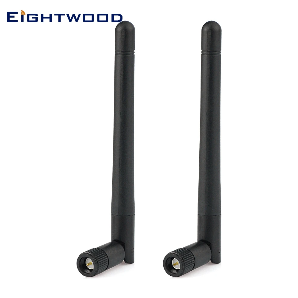 Eightwood 2pcs Omni GSM/GPRS/EDGE/CDMA Antenna Aerial SMA Male for D-Link AT&T Netgear Broadband Linksys Cisco Wireless Router