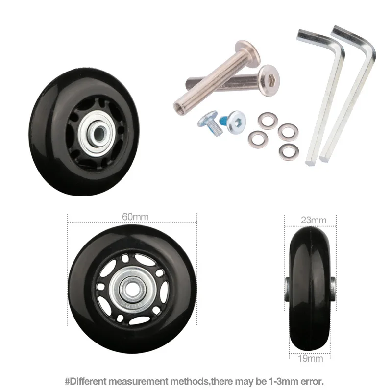 

Trolley Case Universal Wheel Accessories Travel Luggage Wheel Pulley Wheel Repair Shock Absorption 20 inch 26 inch