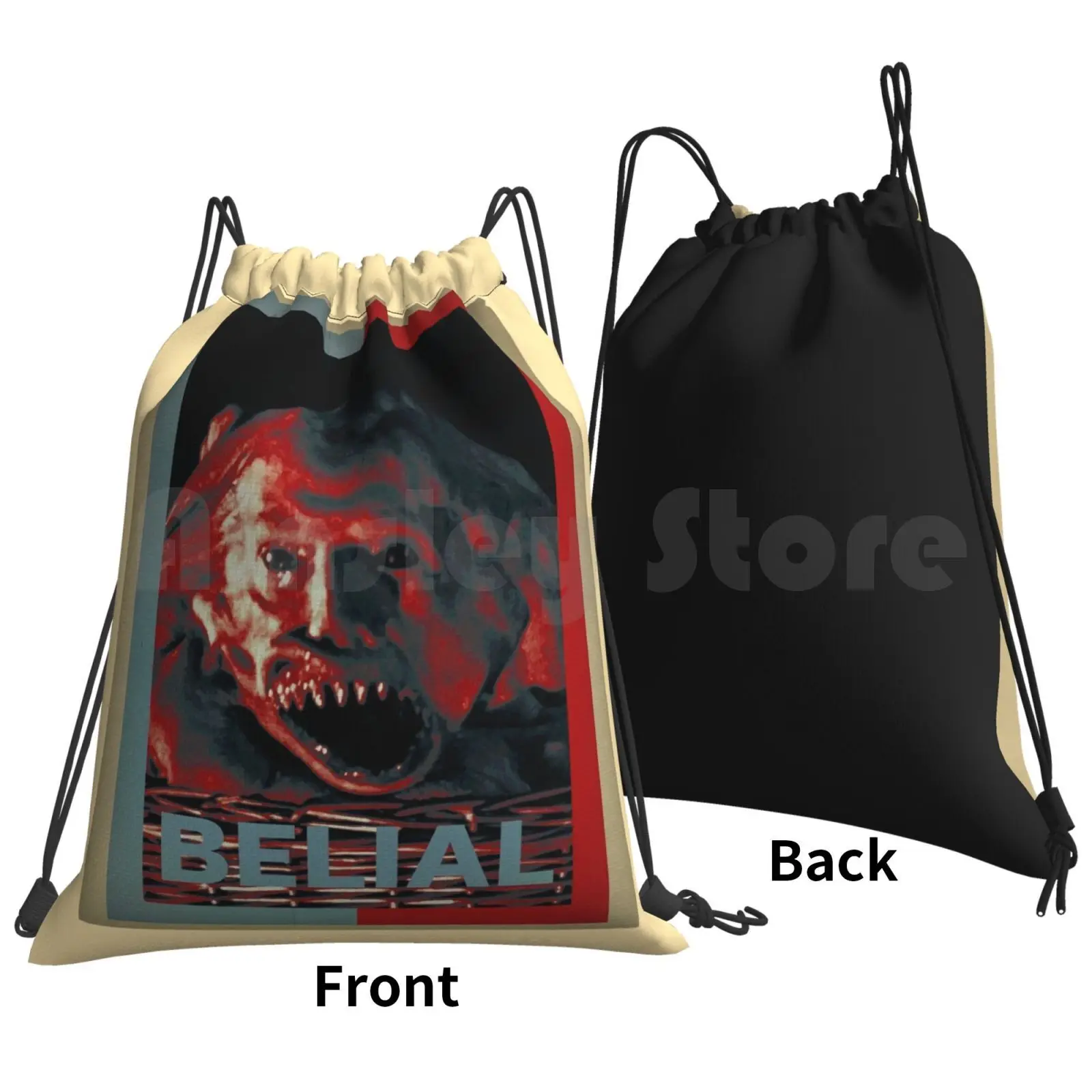 Hope ( Belial-Basket Case ) Backpack Drawstring Bag Riding Climbing Gym Bag Basket Case Movie Belial 80s Movies 80s Horror