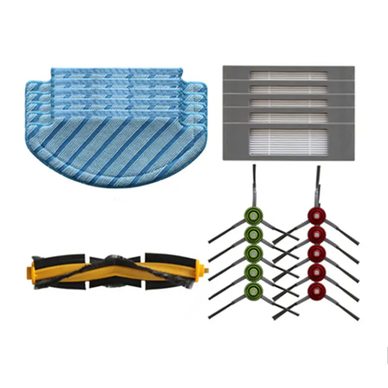 Sikat Utama Kotak Tempat Sampah Kain Pel Tangki Air Filter Hepa untuk Ecovacs Deepot N8 Pro Bagian Penyedot Debu Robot