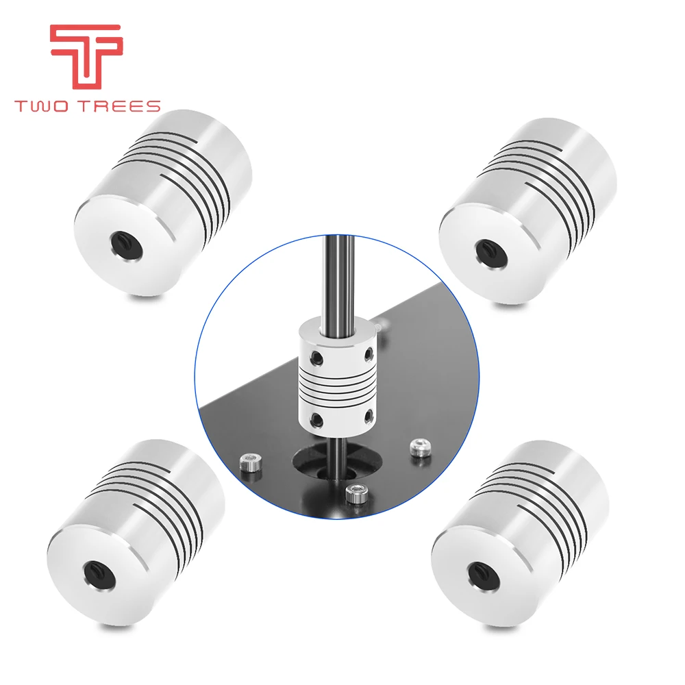 1PCS Coupler 3D printer Parts Motor Jaw Shaft Coupler Flexible Coupling Aluminium CNC Motor Connector 5 To 8mm for T8 Lead Screw