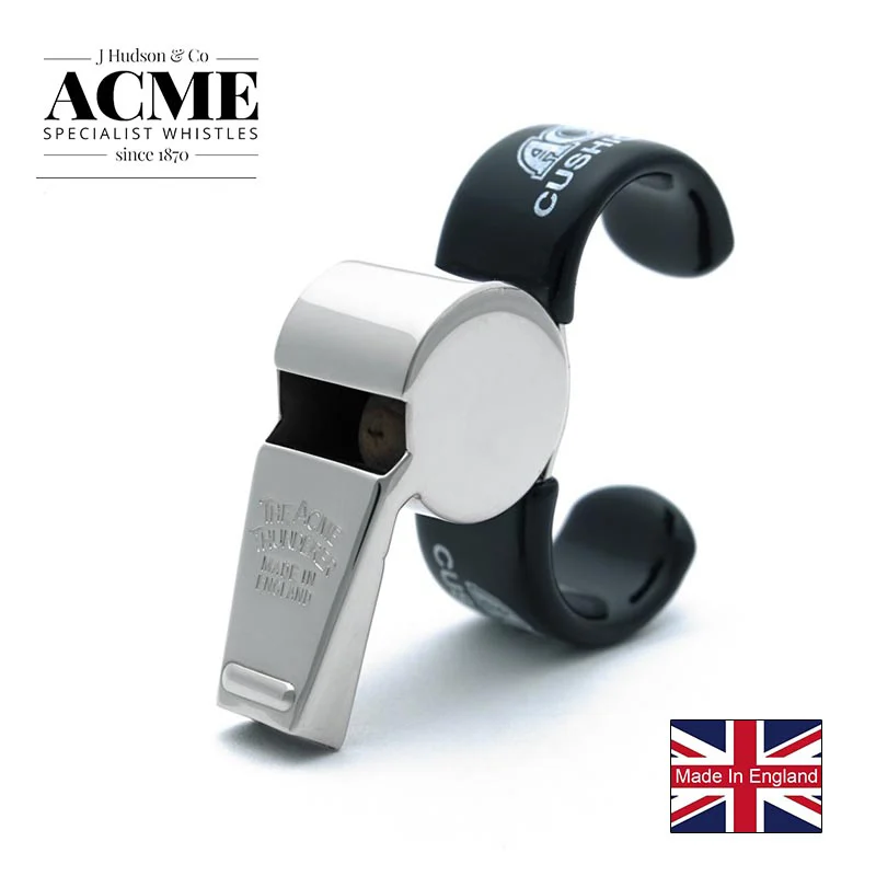 ACME 477 60.5 Finger Grip Whistle Pure Copper Nickel-Plated Referee Coach Match Training Sports Whistle Britian Origin