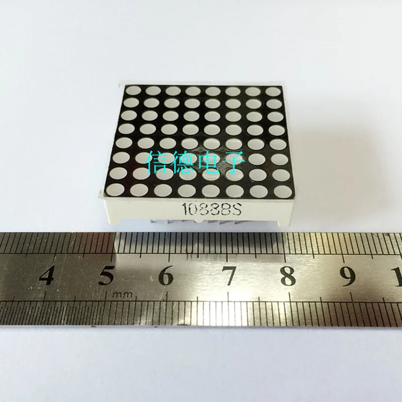 3MM 8*8 LED Dot Matrix Display Module 8X8 1088BS Common Anode Red Highlight