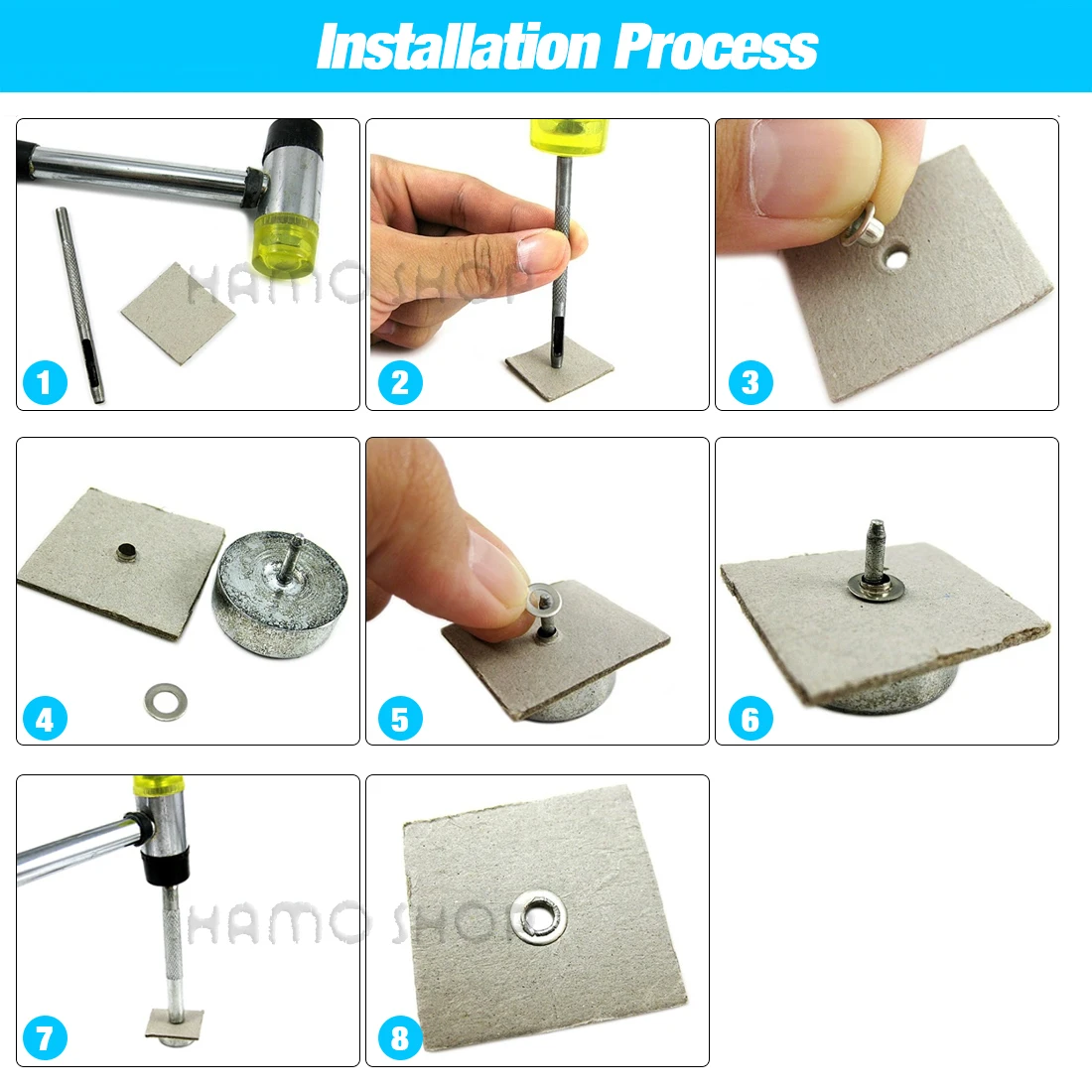 1 Juego de ojales de 2mm-25mm, herramienta de molde de ojal de Metal, ojal de instalación de acero al carbono, accesorios hechos a mano DIY de alta