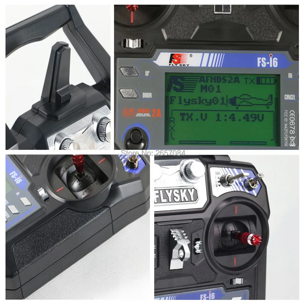 Flysky FS-i6 fs i6 2.4g 6ch rcトランスミッター,UAVヘリコプター用FS-iA6レシーバー,クアッドコプター