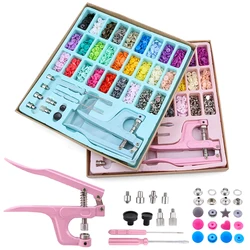 Multifunction Snaps and 3 Kinds Replace Snap Pliers Set, 270pcs T5 Plastic/Metal Buttons for Sewing & Crafting Clothing