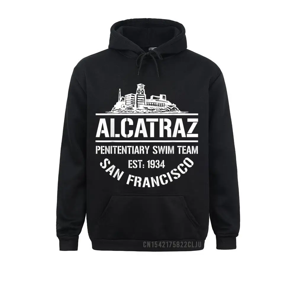 Hoodies Alcatraz Penitentiary Swim Team San Francisco Warm Winter Fall Adult Men Sweatshirts Hip Hop Sportswears 2021 Newest