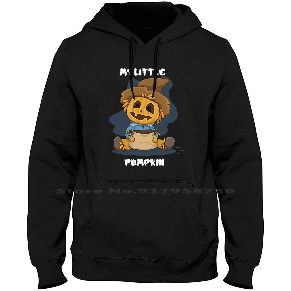 My Little Men Women Hoodie Sweater 6XL Big Size Cotton Halloween Pumpkin Squash Season Little Party Son Lit Ear Ash My Me