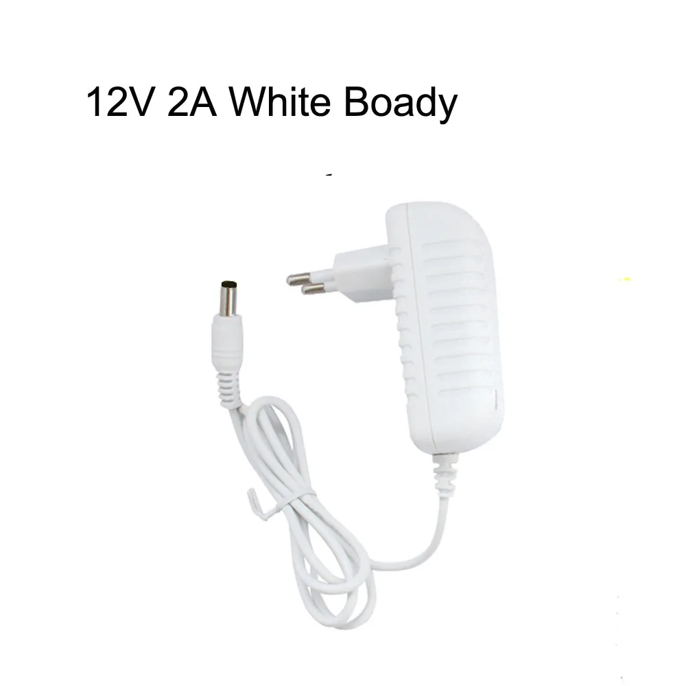 1 szt. Biały Boady Adapter ue (Transfomer) 12V 2A zasilacz do taśmy LED