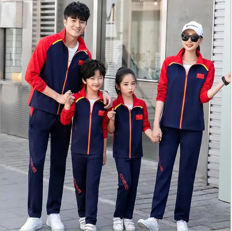 Costumes de groupe de taekwondo pour étudiants, veste et pantalon, uniforme de l'équipe nationale de Chine, vêtements d'entraînement, compétition sportive, Wushu