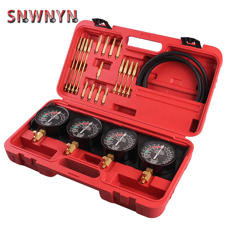 

Professional Car Fuel Vacuum Carburetor Synchronizer Set 4 Gauges Tool kit For Motorcycle Car